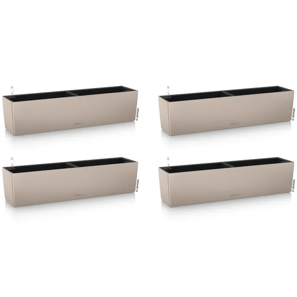 LECHUZA® Blumenkasten BALCONERA Color 80 Sandbraun All-in-One x 4 LECHUZA® Blumenkasten BALCONERA Color 80 Sandbraun All-in-One x 4
