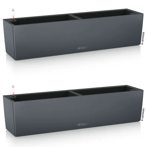 LECHUZA® Blumenkasten BALCONERA Color 80 Schiefergrau All-in-One x 2 LECHUZA® Blumenkasten BALCONERA Color 80 Schiefergrau All-in-One x 2