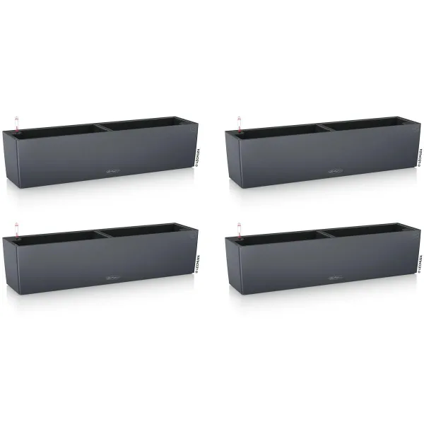 LECHUZA® Blumenkasten BALCONERA Color 80 Schiefergrau All-in-One x 4 LECHUZA® Blumenkasten BALCONERA Color 80 Schiefergrau All-in-One x 4