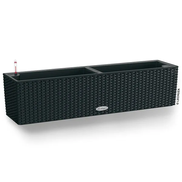 LECHUZA® Blumenkasten BALCONERA Cottage 80 Graphitschwarz All-in-One LECHUZA® Blumenkasten BALCONERA Cottage 80 Graphitschwarz All-in-One