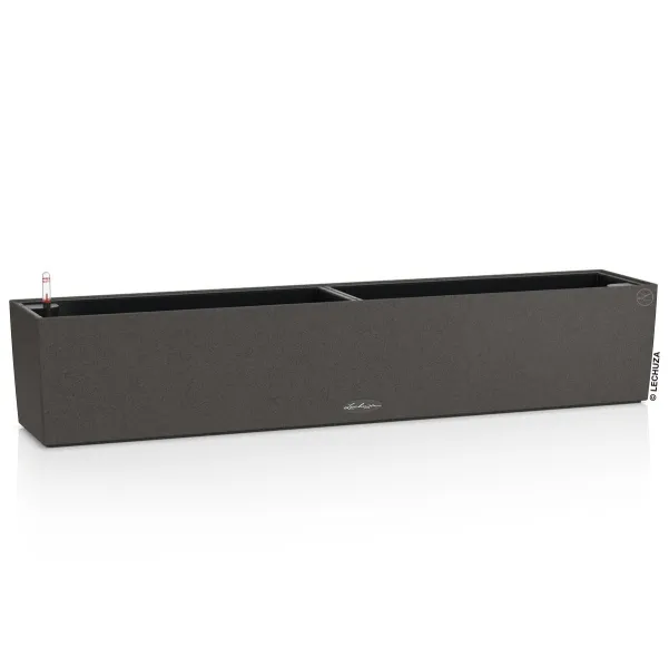 LECHUZA® Blumenkasten BALCONERA Stone 100 Graphitschwarz All-in-One LECHUZA® Blumenkasten BALCONERA Stone 100 Graphitschwarz All-in-One