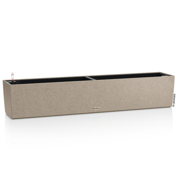 LECHUZA® Blumenkasten BALCONERA Stone 100 Sandbeige All-in-One