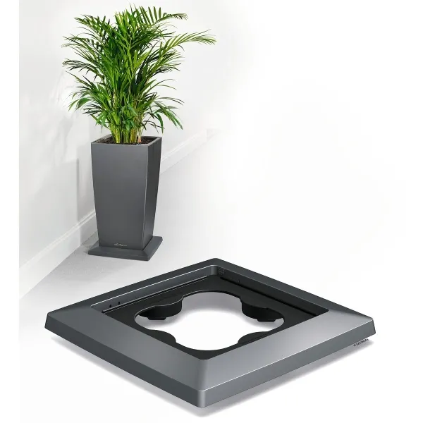 LECHUZA® Zubehör Rolluntersetzer Anthrazit metallic für den CUBICO 30
