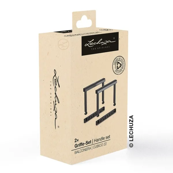 LECHUZA® Ersatzteil 2 Griffe-Sets für CUBICO 22 & BALCONERA 50 / 80