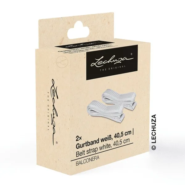 LECHUZA® Ersatzteil 2 Gurtbänder Weiß 40,5 cm für Balkonkastenhalterung LECHUZA® Ersatzteil 2 Gurtbänder Weiß 40,5 cm für Balkonkastenhalterung