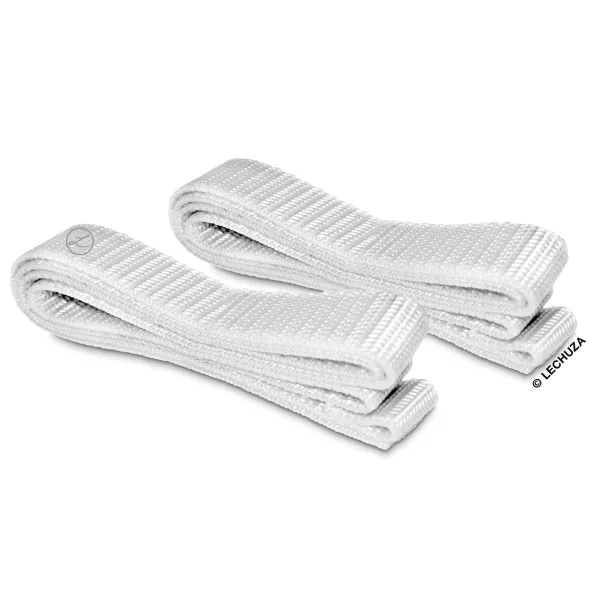 LECHUZA® Ersatzteil 2 Gurtbänder Weiß 40,5 cm für Balkonkastenhalterung