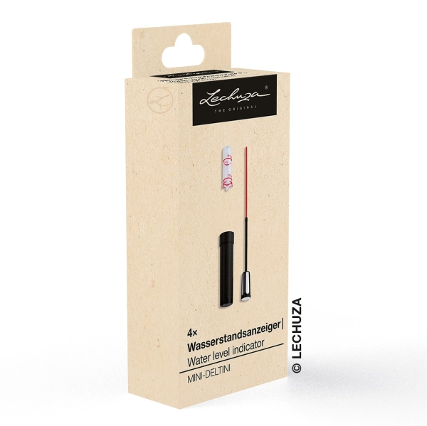 LECHUZA® Ersatzteil 4 x Komponenten Wasserstandsanzeiger für MINI-DELTINI