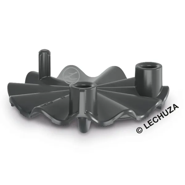 LECHUZA® Ersatzteil Abdeckung Überlauf NIDO 28 granit (Inhalt für 2 Gefäße)