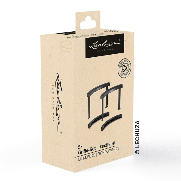 LECHUZA® Ersatzteil Griffe-Set für CILINDRO 23 & TRENDCOVER 23 für 2 Gefäße