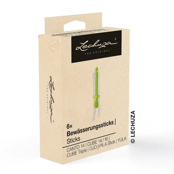 LECHUZA® Ersatzteil ZUBEHÖR CUBE 6er Set Bewässerungsstick (Inhalt: 6 Stück)