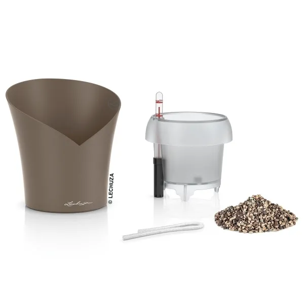 LECHUZA® Orchideentopf ORCHIDEA Taupe matt All-in-One