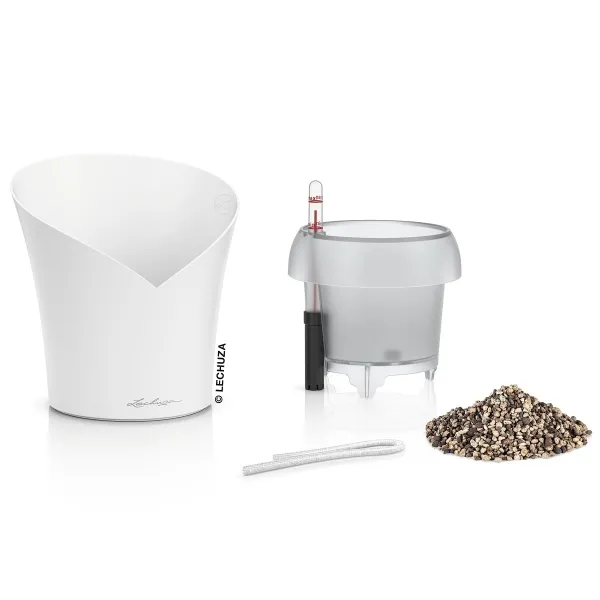 LECHUZA® Orchideentopf ORCHIDEA Weiß matt All-in-One