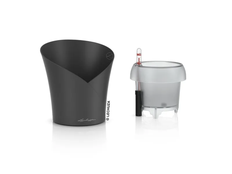 LECHUZA® Orchideentopf ORCHIDEA Schiefergrau matt All-in-One