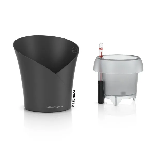 LECHUZA® Orchideentopf ORCHIDEA Schiefergrau matt All-in-One