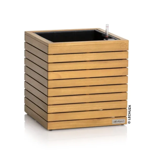 LECHUZA® PALO Natural Wood 45 low - Komplettset FSC 100 % Eukalyptus grandis LECHUZA® PALO Natural Wood 45 low - Komplettset FSC 100 % Eukalyptus grandis