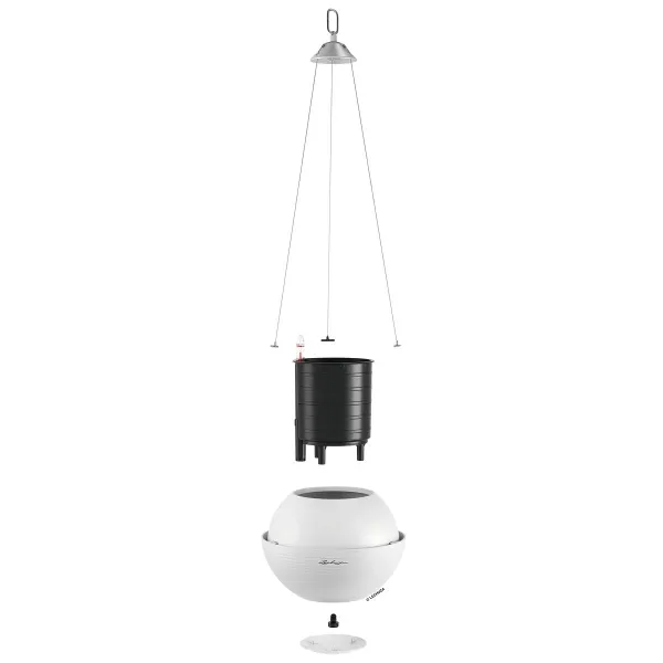 LECHUZA® Pflanzenampeln BOLA Color 23 Weiß All-in-One