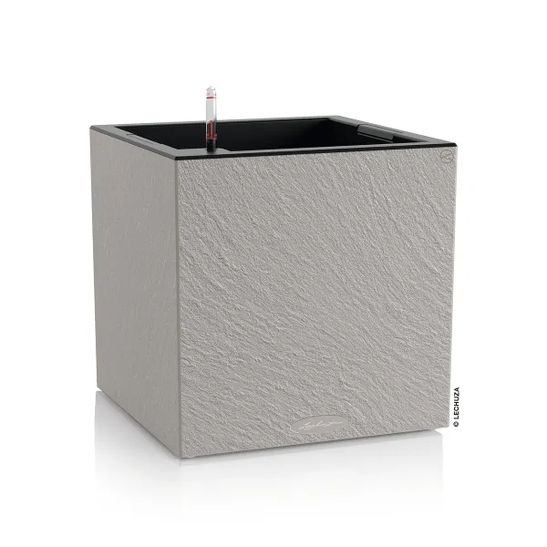LECHUZA® Pflanzgefäße CANTO Slatestone 40 low Lichtgrau All-in-One LECHUZA® Pflanzgefäße CANTO Slatestone 40 low Lichtgrau All-in-One
