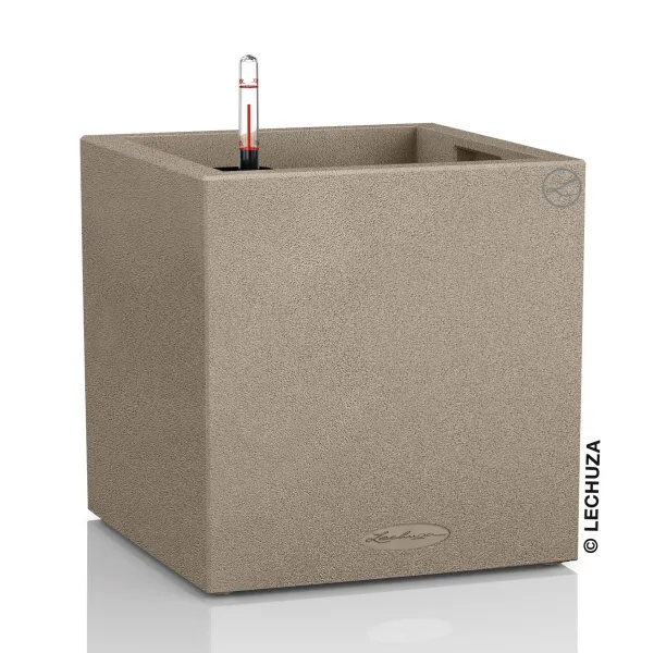 LECHUZA® Pflanzgefäße CANTO Stone 30 low Sandbeige All-in-One LECHUZA® Pflanzgefäße CANTO Stone 30 low Sandbeige All-in-One