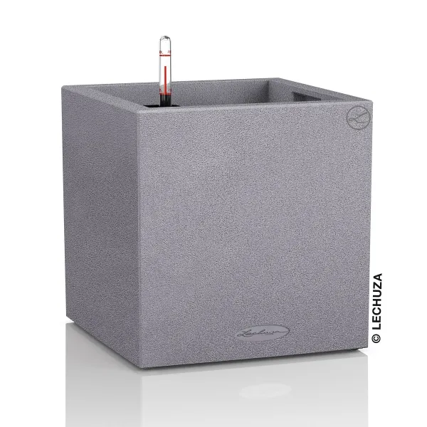 LECHUZA® Pflanzgefäße CANTO Stone 30 low Steingrau All-in-One LECHUZA® Pflanzgefäße CANTO Stone 30 low Steingrau All-in-One