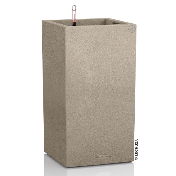 LECHUZA® Pflanzgefäße CANTO Stone High 30 Sandbeige All-in-One