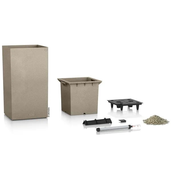 LECHUZA® Pflanzgefäße CANTO Stone High 40 Sandbeige All-in-One