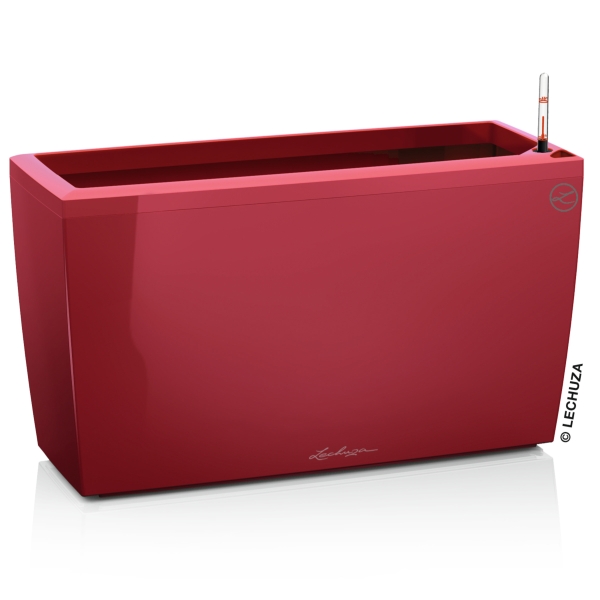 LECHUZA® Pflanzgefäße CARARO Scarlet rot hochglänzend All-in-One