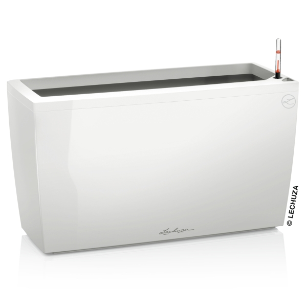 LECHUZA® Pflanzgefäße CARARO Weiß hochglänzend All-in-One
