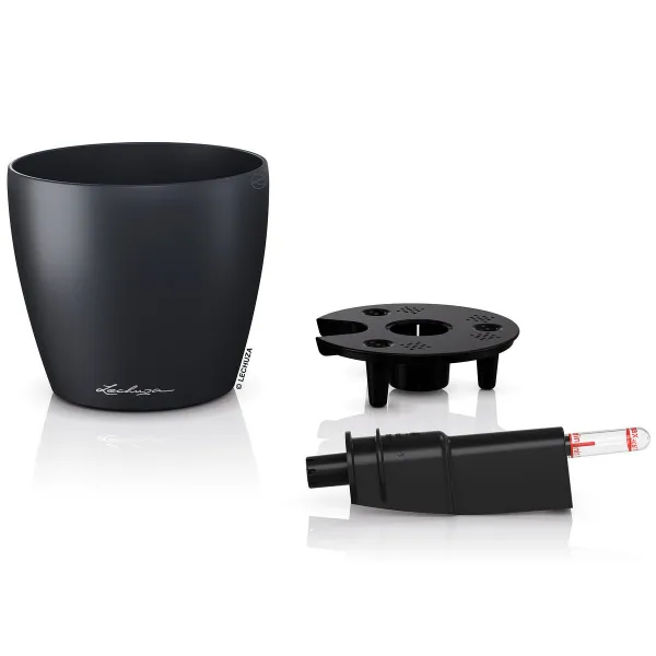 LECHUZA® Pflanzgefäße CLASSICO Color 14 Schiefergrau All-in-One