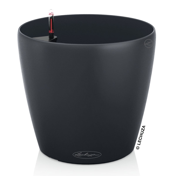 LECHUZA® Pflanzgefäße CLASSICO Color 43 Schiefergrau seidenmatt All-in-One