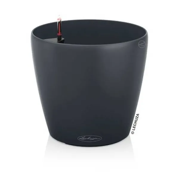 LECHUZA® Pflanzgefäße CLASSICO Color 43 Schiefergrau seidenmatt All-in-One