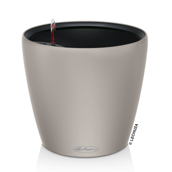LECHUZA® Pflanzgefäße CLASSICO Color LS 21 Sandbraun seidenmatt All-in-One