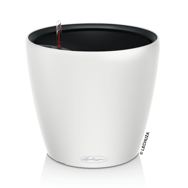 LECHUZA® Pflanzgefäße CLASSICO Color LS 28 Weiß seidenmatt All-in-One