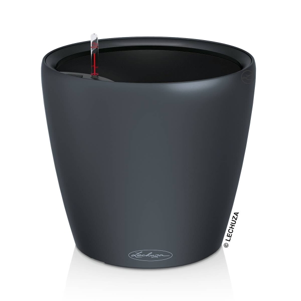 LECHUZA® Pflanzgefäße CLASSICO Color LS 35 Schiefergrau seidenmatt All-in-One