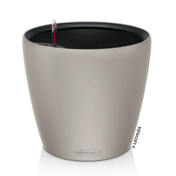 LECHUZA® Pflanzgefäße CLASSICO Color LS 43 Sandbraun seidenmatt All-in-One