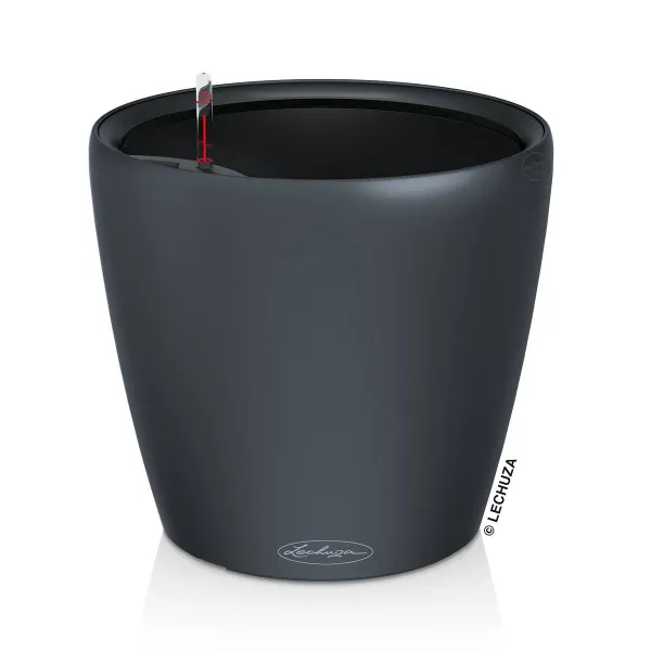 LECHUZA® Pflanzgefäße CLASSICO Color LS 43 Schiefergrau seidenmatt All-in-One
