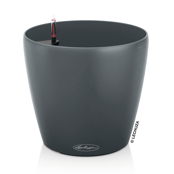 LECHUZA® Pflanzgefäße CLASSICO ECO 18 Grau All-in-One