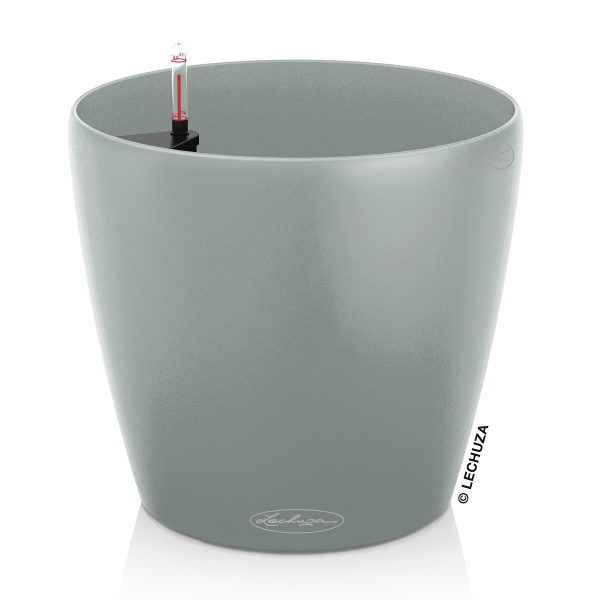 LECHUZA® Pflanzgefäße CLASSICO ECO 21 Hellgrau All-in-One