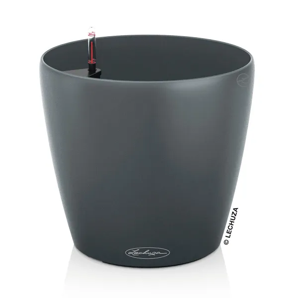 LECHUZA® Pflanzgefäße CLASSICO ECO 28 Grau All-in-One