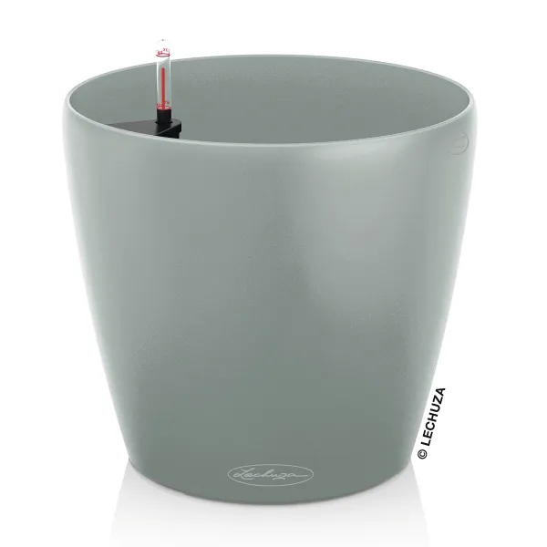 LECHUZA® Pflanzgefäße CLASSICO ECO 28 Hellgrau All-in-One
