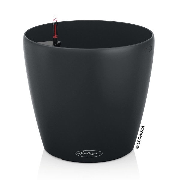 LECHUZA® Pflanzgefäße CLASSICO ECO 35 Dunkelgrau All-in-One