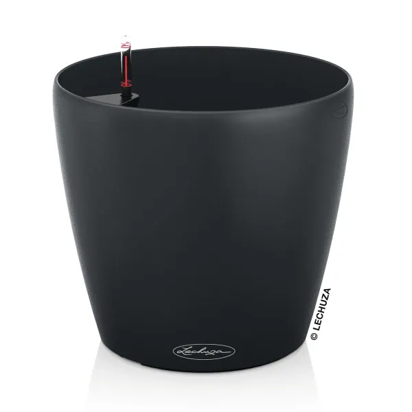 LECHUZA® Pflanzgefäße CLASSICO ECO 35 Dunkelgrau All-in-One