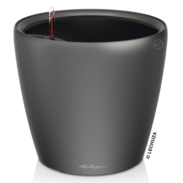 LECHUZA® Pflanzgefäße CLASSICO Premium LS 43 Anthrazit metallic All-in-One