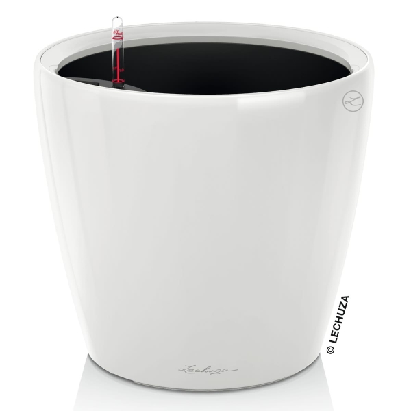 LECHUZA® Pflanzgefäße CLASSICO Premium LS 43 Weiß hochglänzend All-in-One