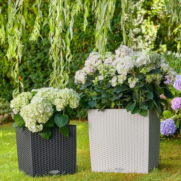 LECHUZA® Pflanzgefäße CUBE Cottage 30 Granit All-in-One