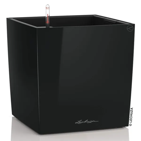 LECHUZA® Pflanzgefäße CUBE Premium 30 Schwarz hochglänzend All-in-One LECHUZA® Pflanzgefäße CUBE Premium 30 Schwarz hochglänzend All-in-One