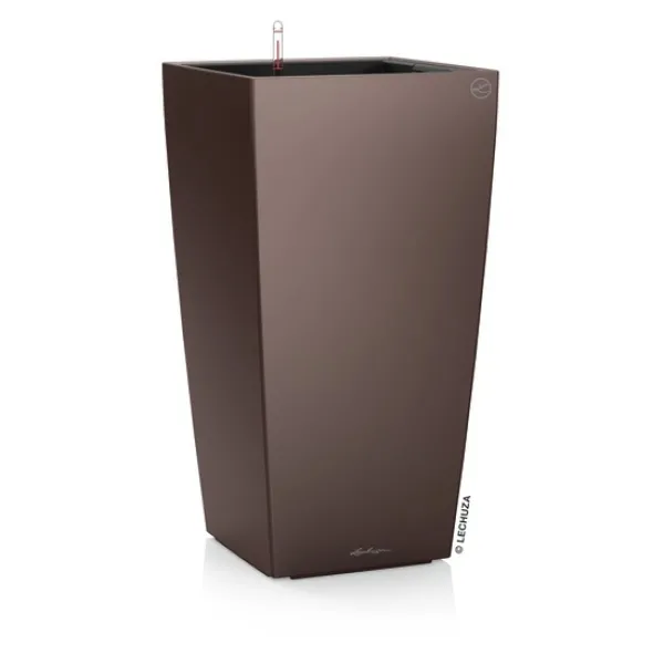 LECHUZA® Pflanzgefäße CUBICO 22 Espresso metallic All-in-One LECHUZA® Pflanzgefäße CUBICO 22 Espresso metallic All-in-One