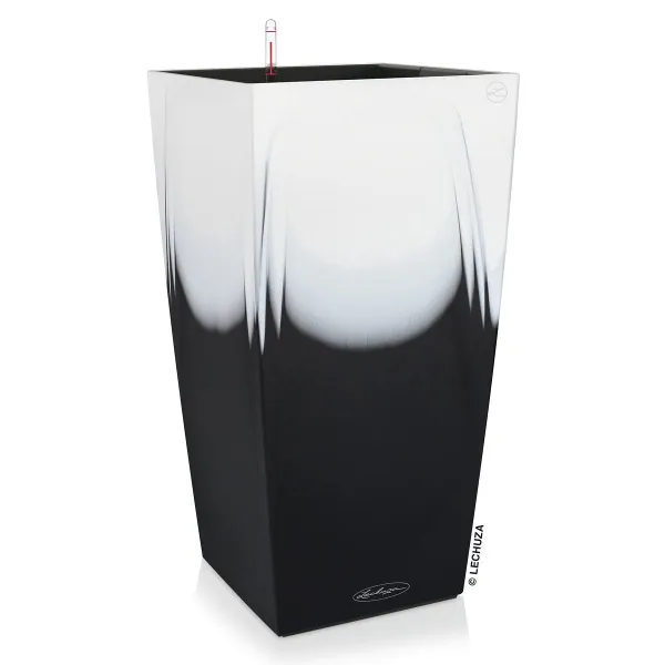 LECHUZA® Pflanzgefäße CUBICO Color 30 Cambio Black & White seidenmatt All-in-One LECHUZA® Pflanzgefäße CUBICO Color 30 Cambio Black & White seidenmatt All-in-One