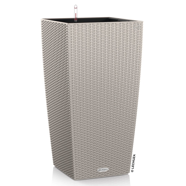 LECHUZA® Pflanzgefäße CUBICO Cottage 40 Sandbraun All-in-One