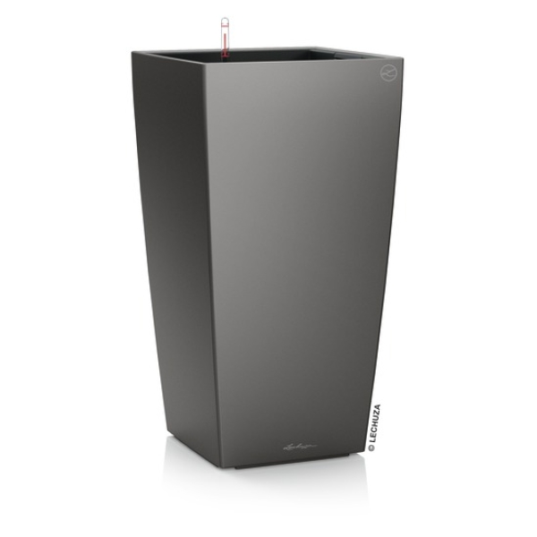 LECHUZA® Pflanzgefäße CUBICO Premium 50 Anthrazit metallic All-in-One