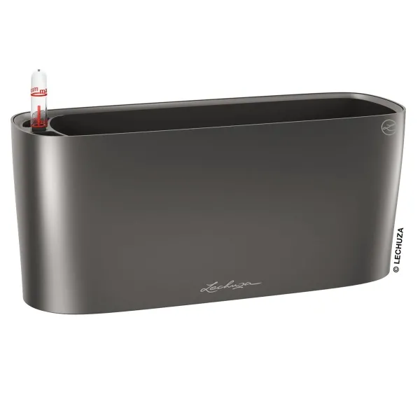 LECHUZA® Pflanzgefäße DELTA 10 Anthrazit metallic All-in-One LECHUZA® Pflanzgefäße DELTA 10 Anthrazit metallic All-in-One